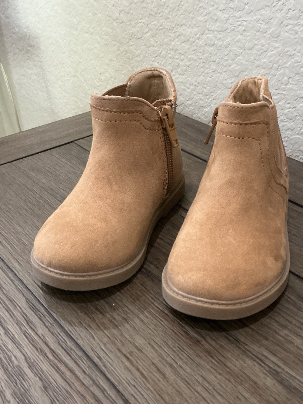 Tucker + Tate Toddler Tan Suede Ankle Boots